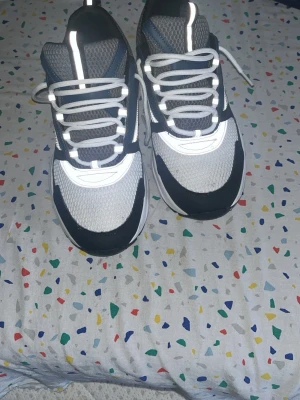 Dior b22 navy - Hej säljer mina Dior b22 navy eftersom att jag behöver pengar till något viktigt, har använt dem ett par gånger, pris kan diskuteras vid snabb försäljning! Äkta skor! 