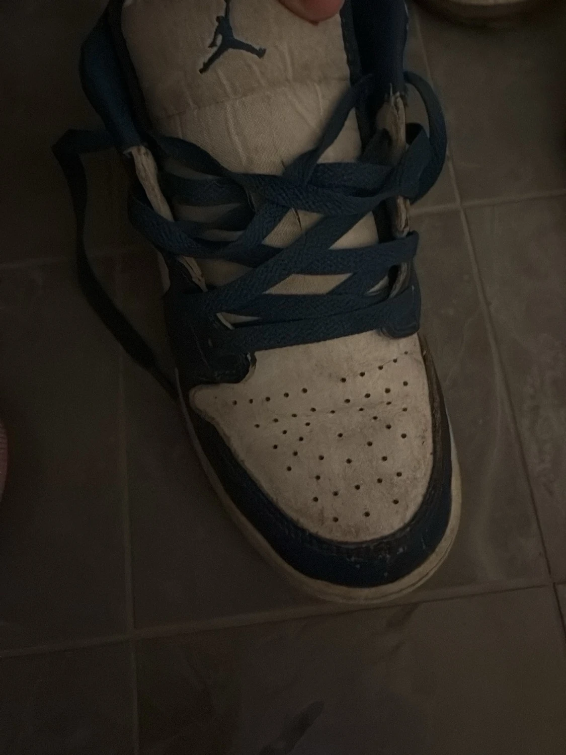 Nike Air Jordan 1 Low blå/vit - 2