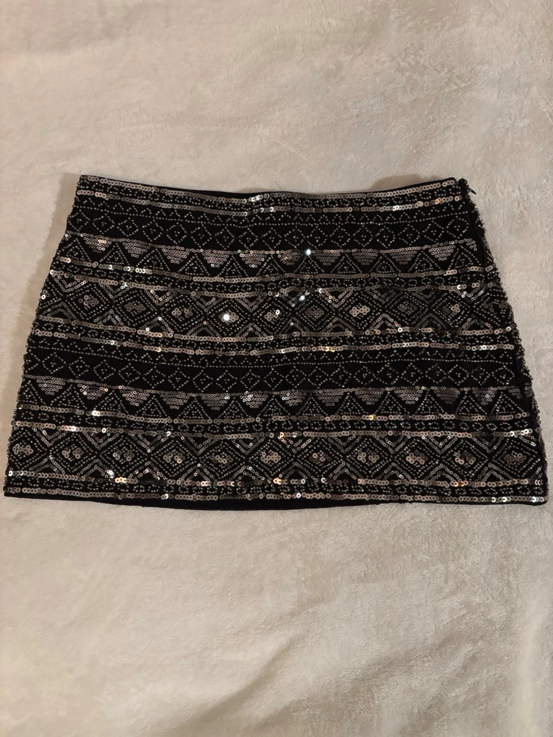 Kjol Zara paljetter och glitter lågmidja/lowwaist