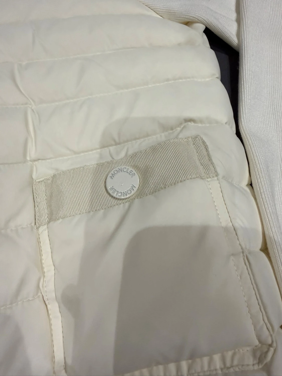 Moncler womens white cardigan jacket S - 3