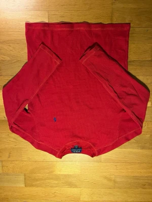 Röd sweatshirt i Ralph Lauren  - Märke: Ralph Lauren                                                    Storlek: L.                                                                   Skick: jäkligt bra i stort sätt ny använd få tal gånger.                                                                  Nypris: 799                                                           Nu:499                                                                  Skriv över mer funderingar eller bilder osv. Skickar inom två dagar!
