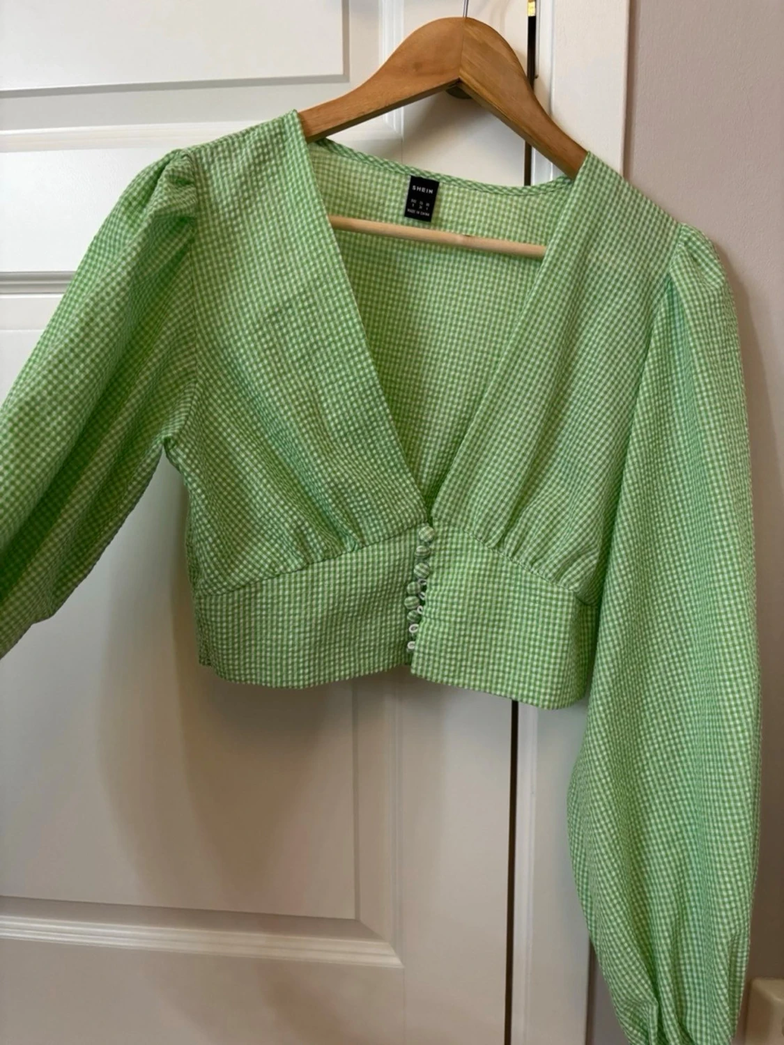 Snygg grön blus  - 1