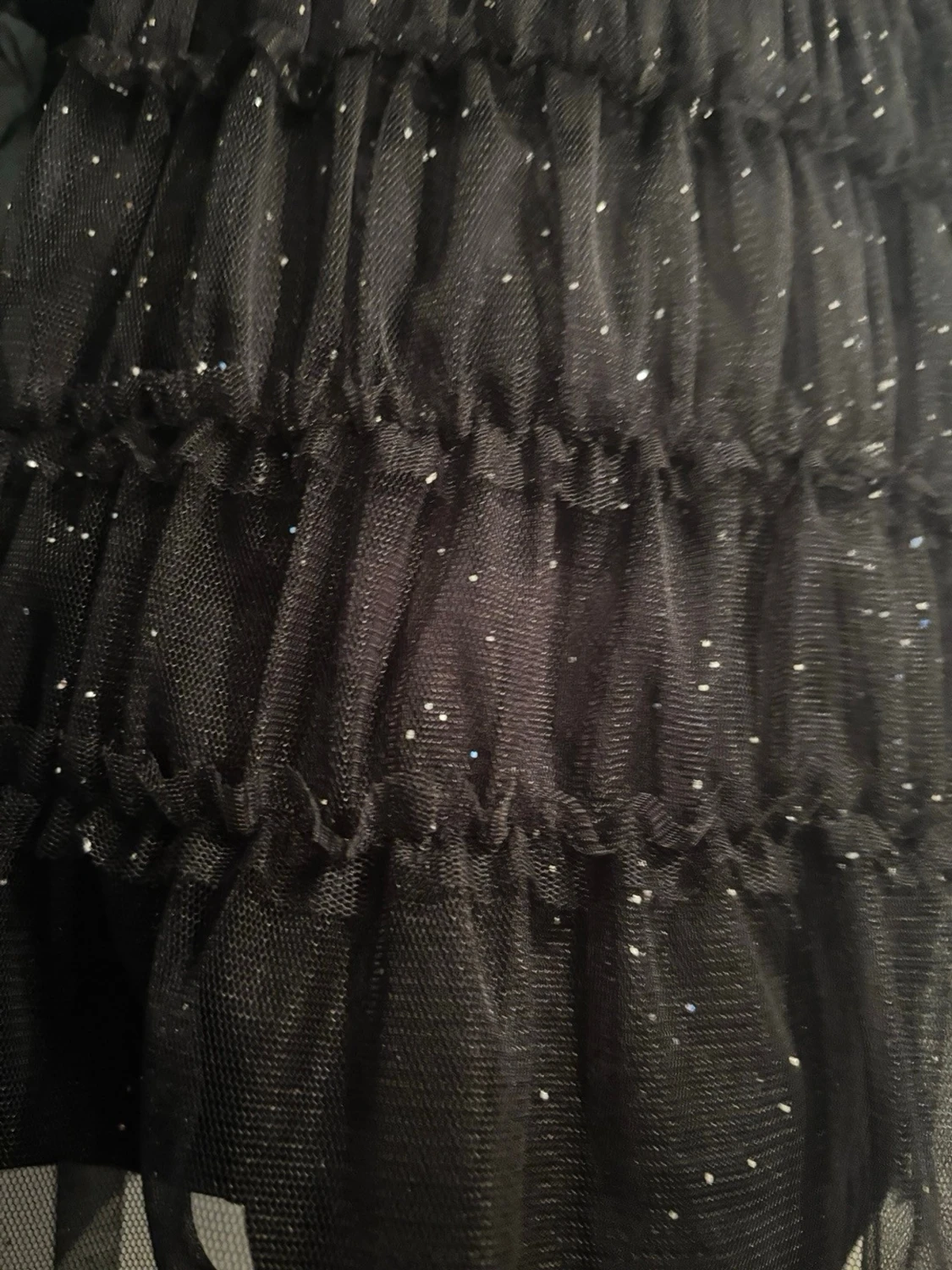 Svart mesh topp med glitter från Zara - 2