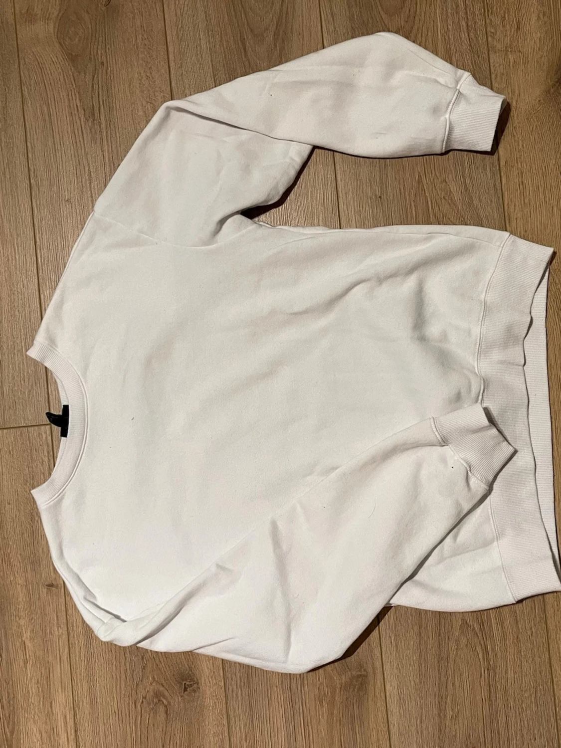 Vit loose fit sweatshirt från H&M