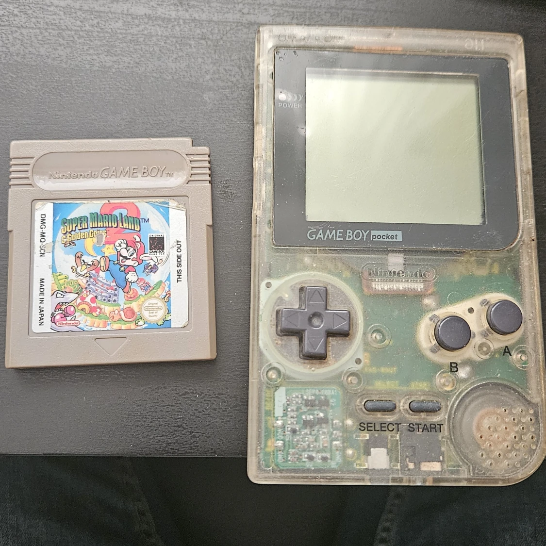 Nintendo Game Boy Pocket Transparent + Super Mario Land 2