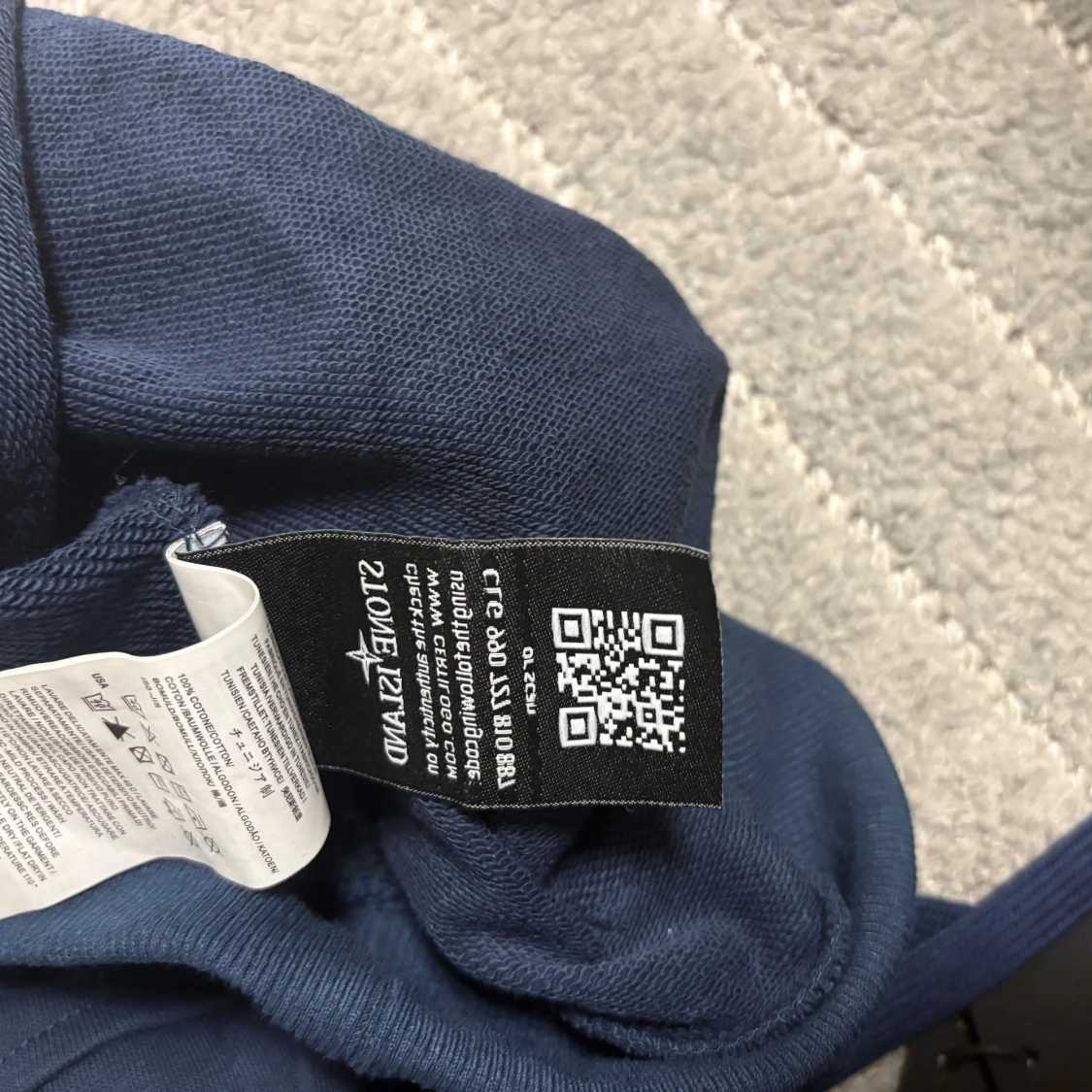 Blå hoodie från Stone Island - 4