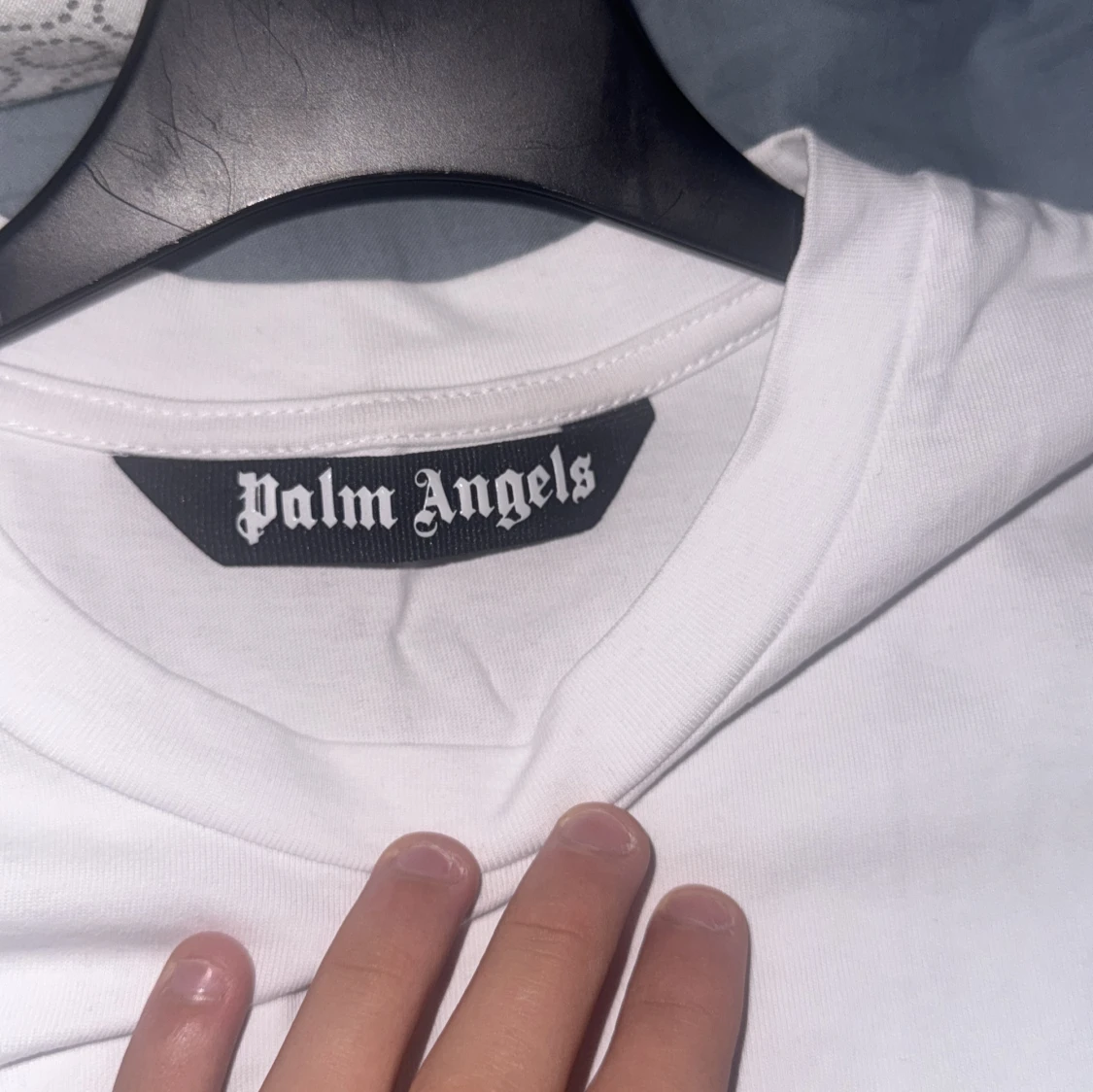 Vit Palm Angels t-shirt med hajtryck - 1