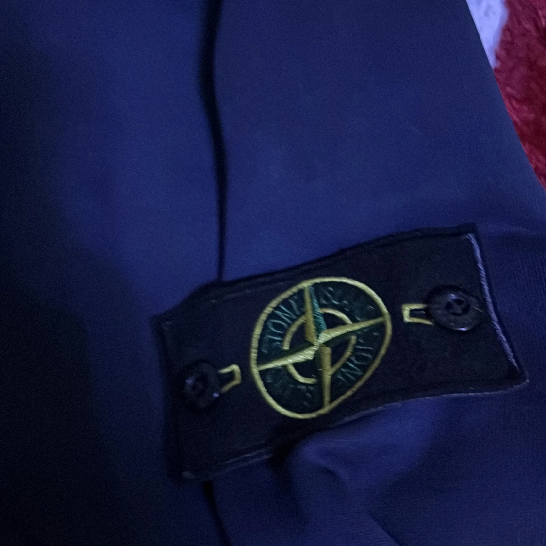 Mörkblå Stone Island sweatshirt - 4