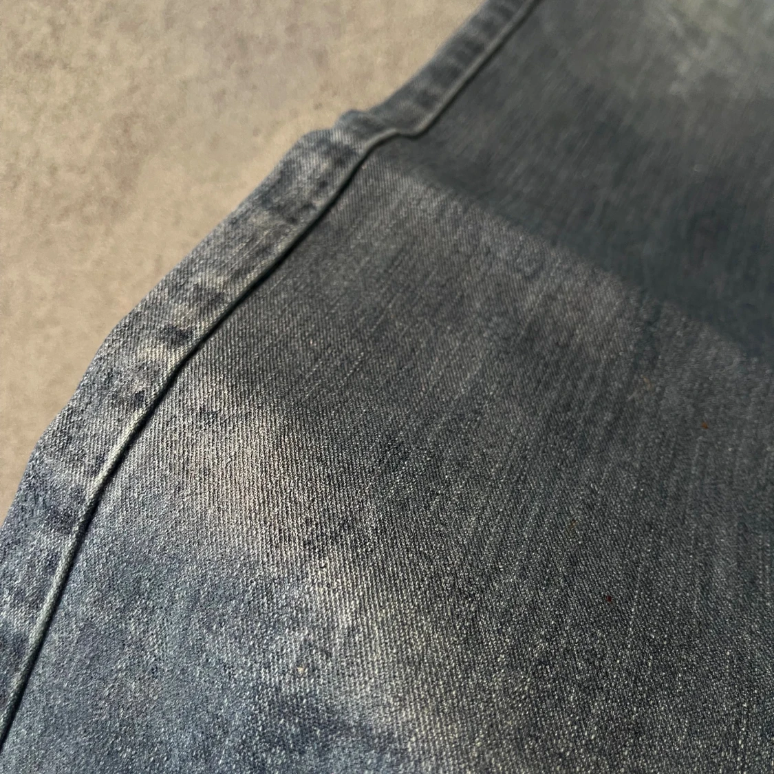 Clear waxed jeans  - 1