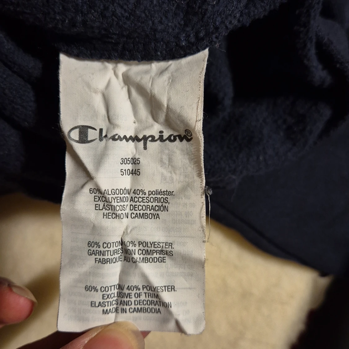 Mörkblå Champion sweatshirt 13-14Y/ X-Large - 3