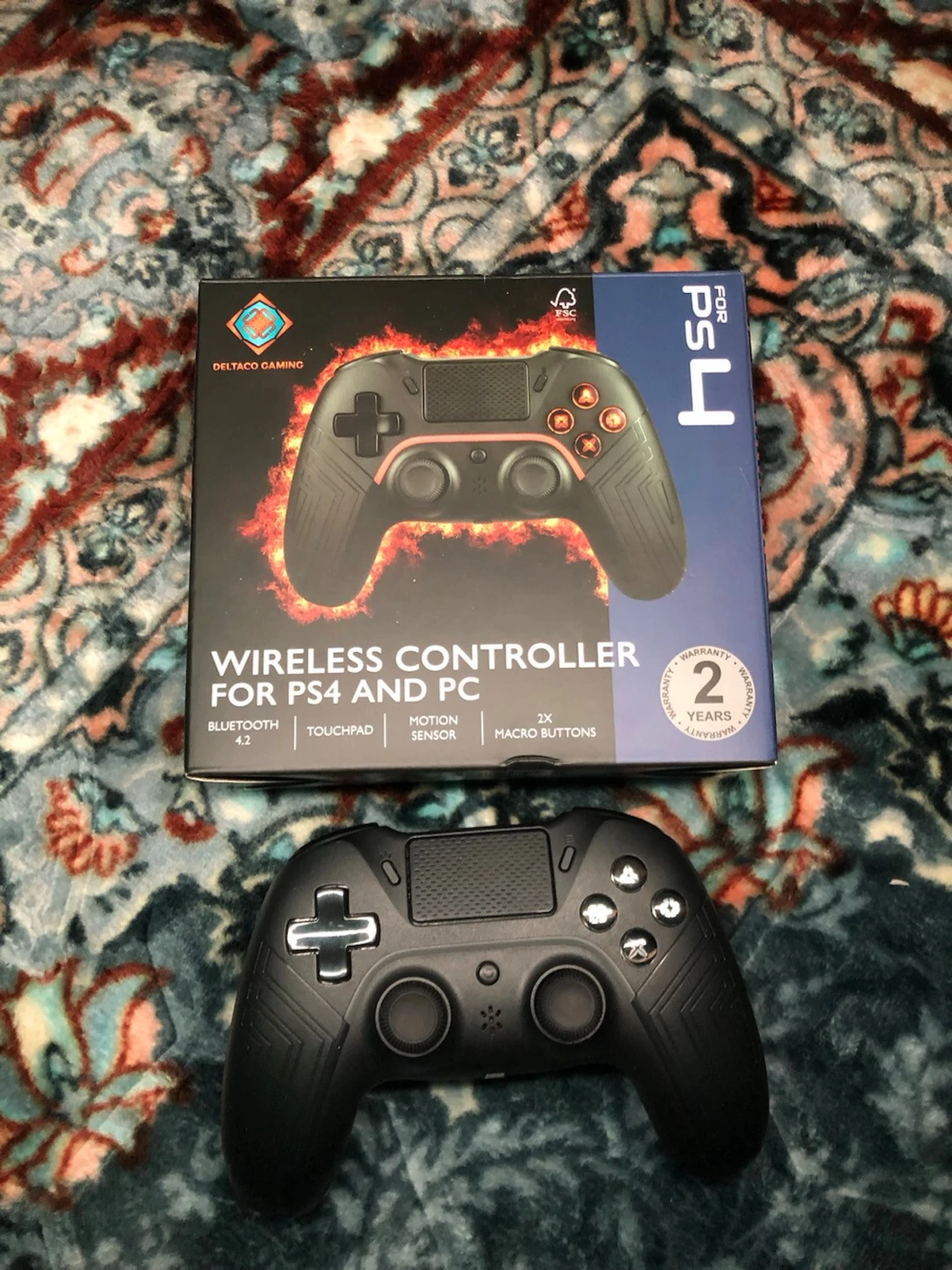 Deltaco Gaming Wireless Controller for PS4 and PC