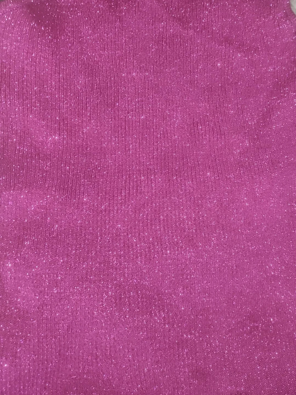 Glittrig rosa oneshoulder topp från Bebe - 1