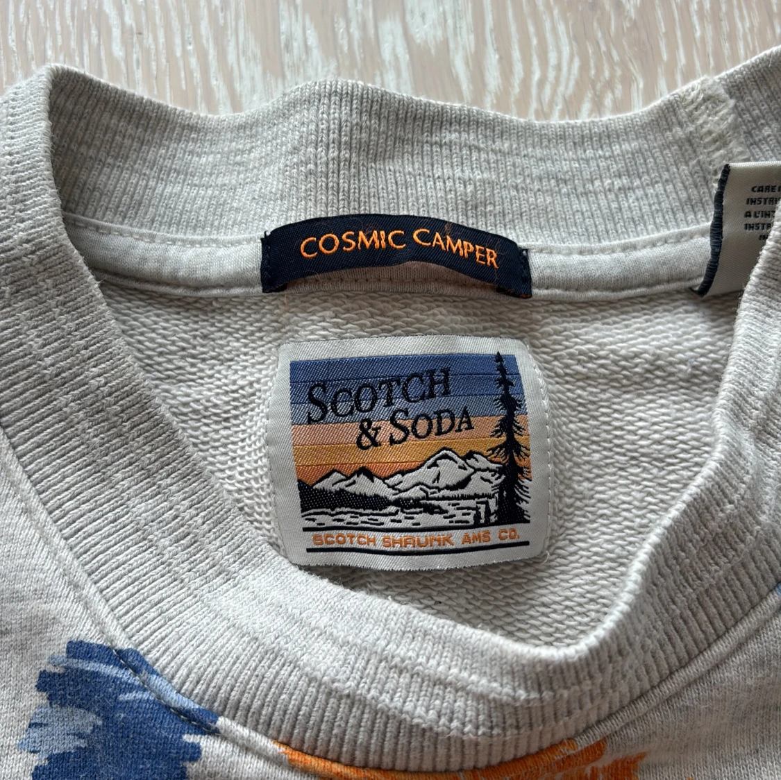 Grå sweatshirt med bladprint Scotch & Soda - 2