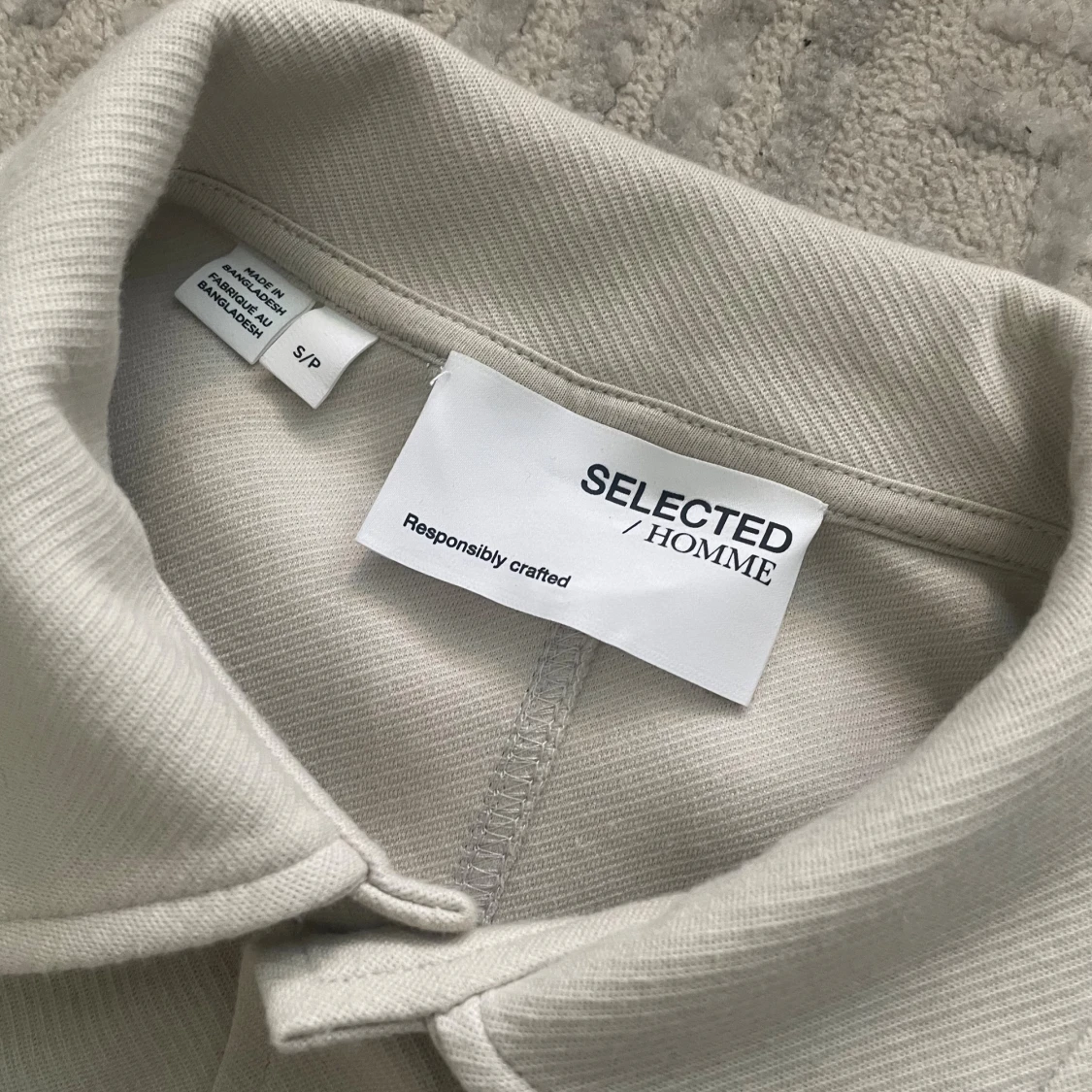 Beige overshirt från Selected Homme - 1