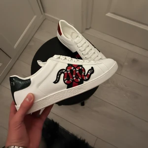 Gucci Ace skor - Dessa dunderkattiga dojor är uppe till försäljning! Passar perfekt för dig som gillar skor med slimmad passform. Pris kan diskuteras.