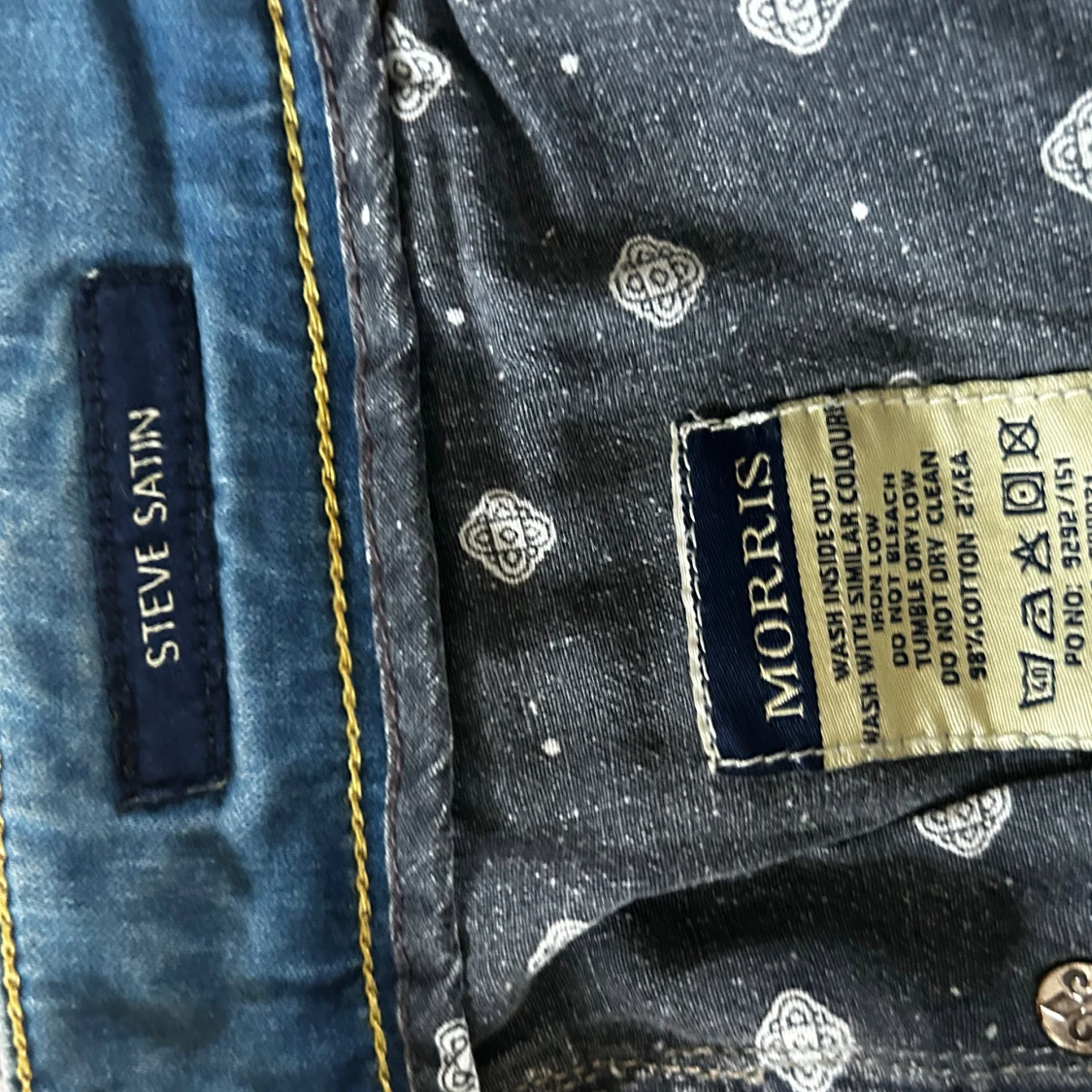 Blå jeans Steve Satin från Morris - 2