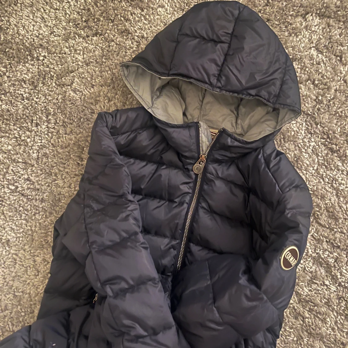 mörkblå colmar jacka - 4