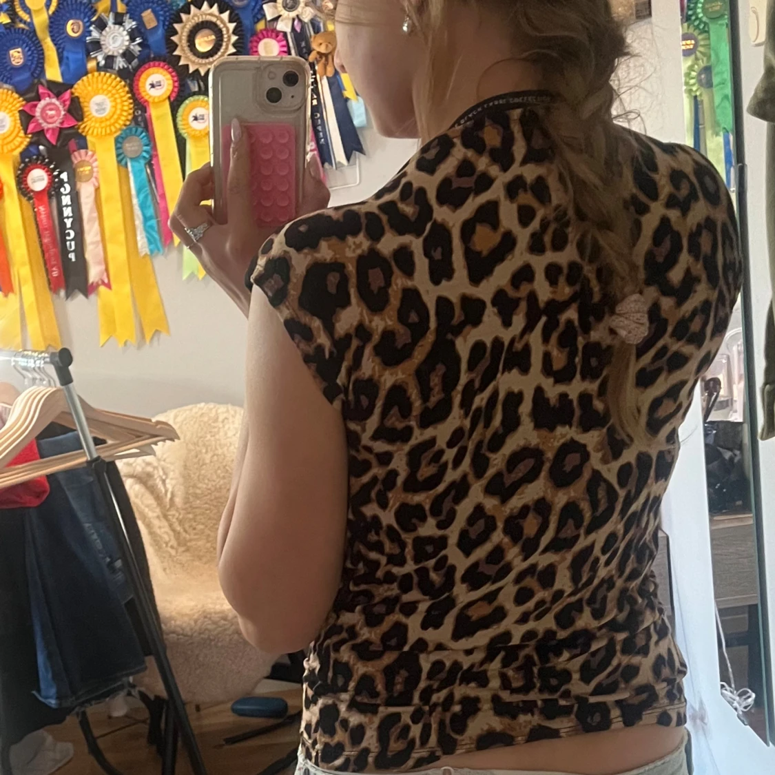 Leopardmönstrad topp Black Label XS - 1