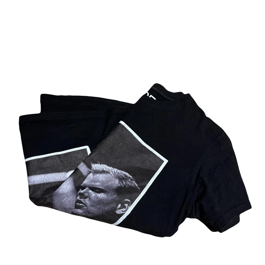 Svart t-shirt med stor fotoprint - 1