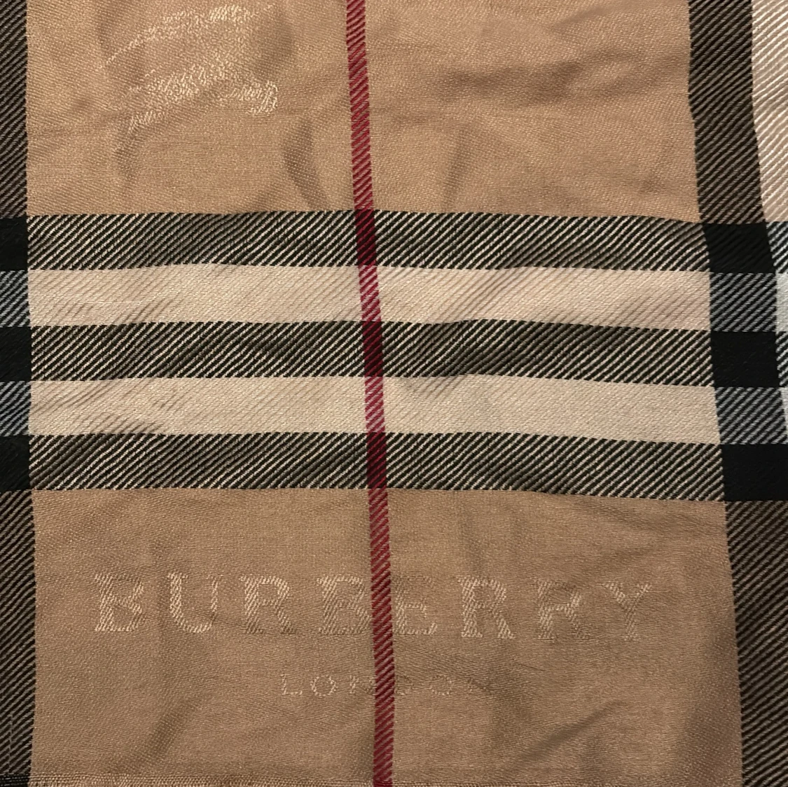 Burberry rutig halsduk i kashmir - 2