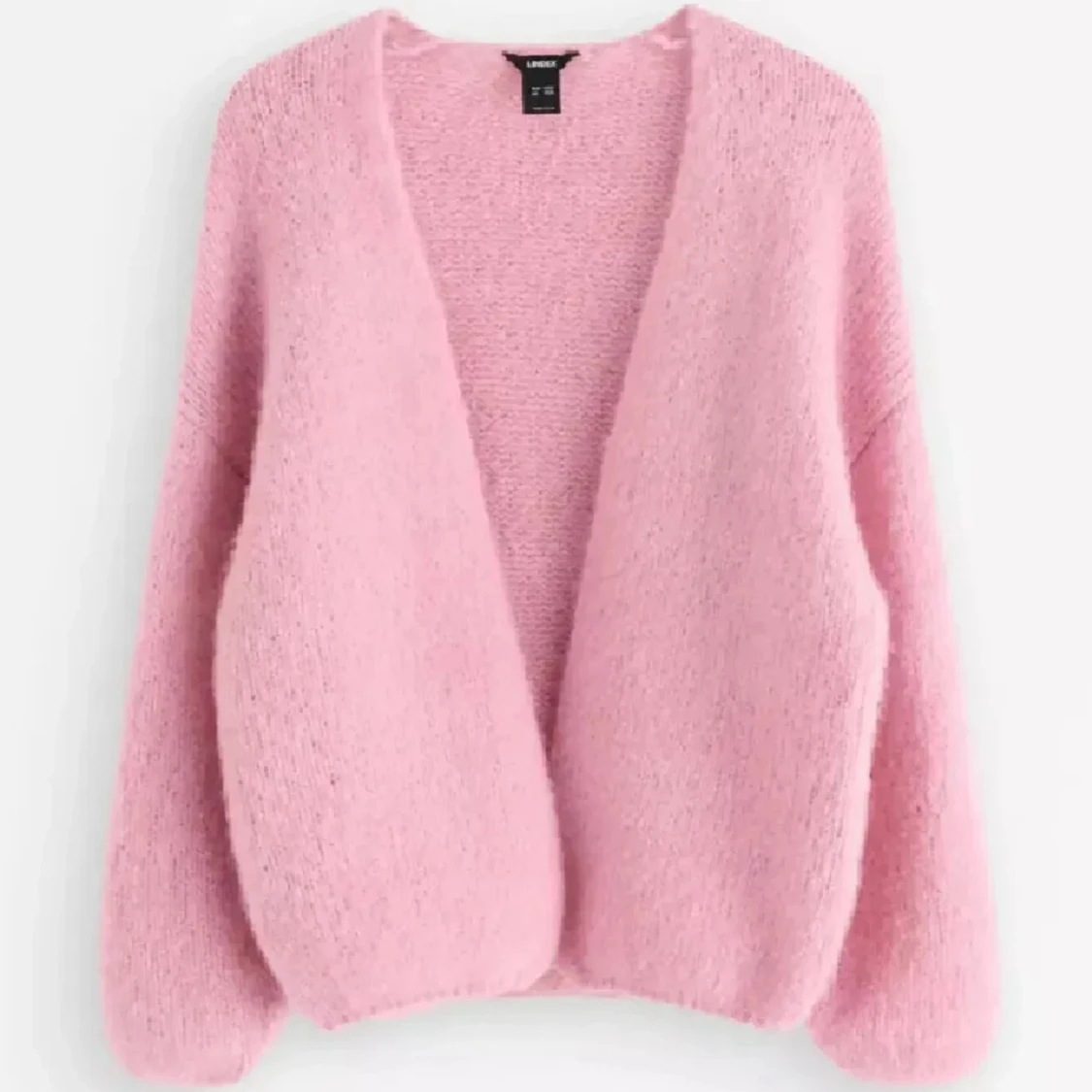 Ljusrosa stickad kofta - 2