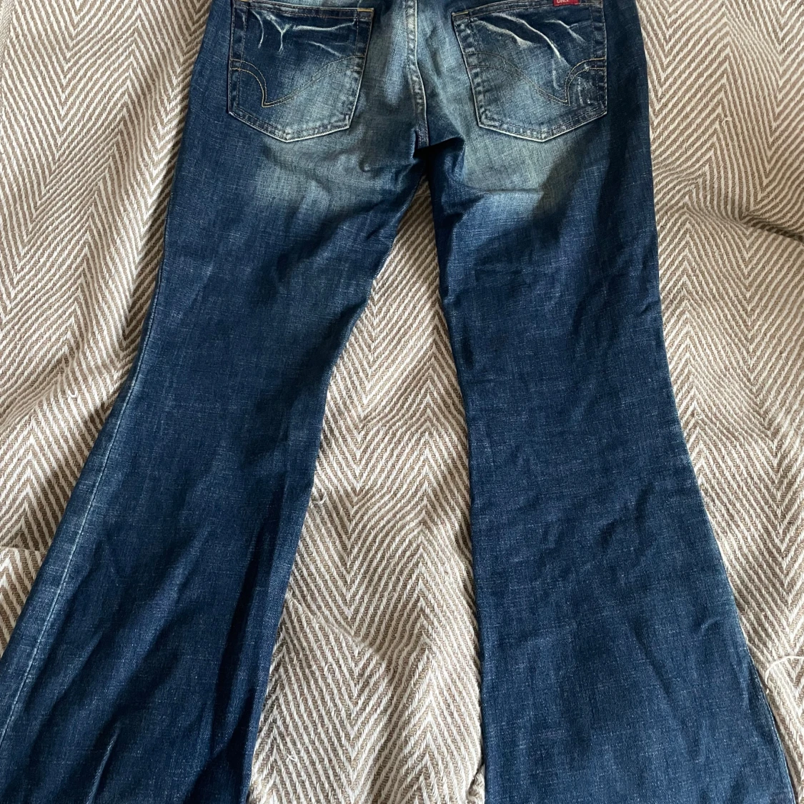 Blå bootcut jeans från ONLY, stl 38/32 - 1