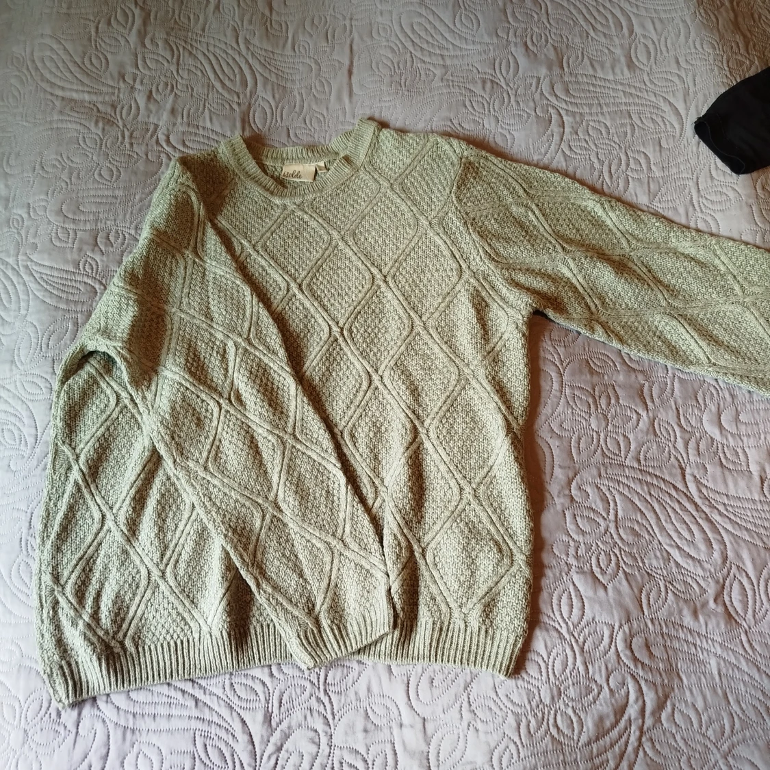 Grön stickad tröja från Isolde XL