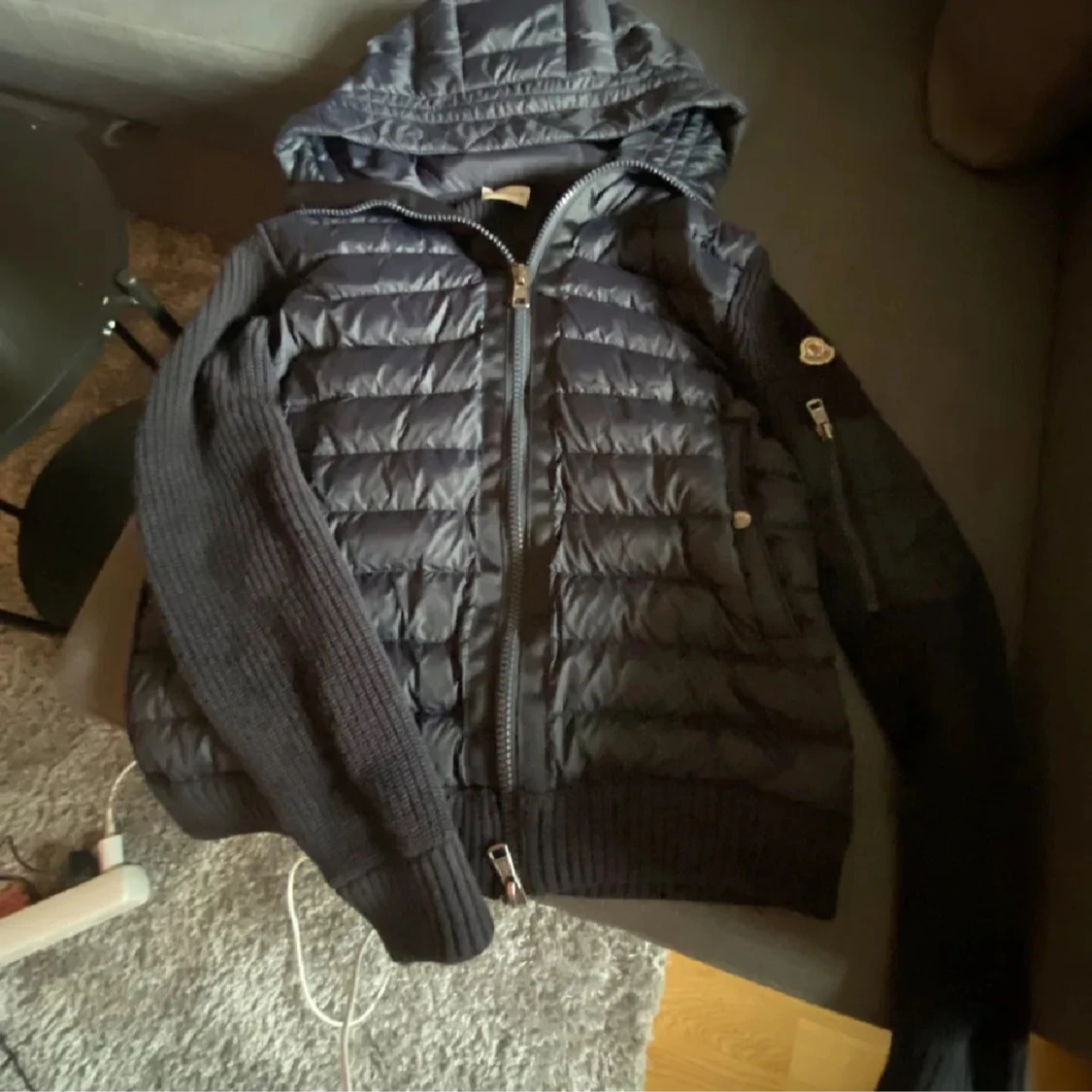 Mörkblå  Moncler cardigan  - 1