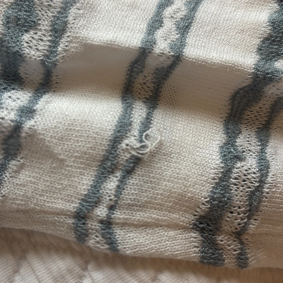 Randig kofta från Noa Noa, vit/blå S - 3