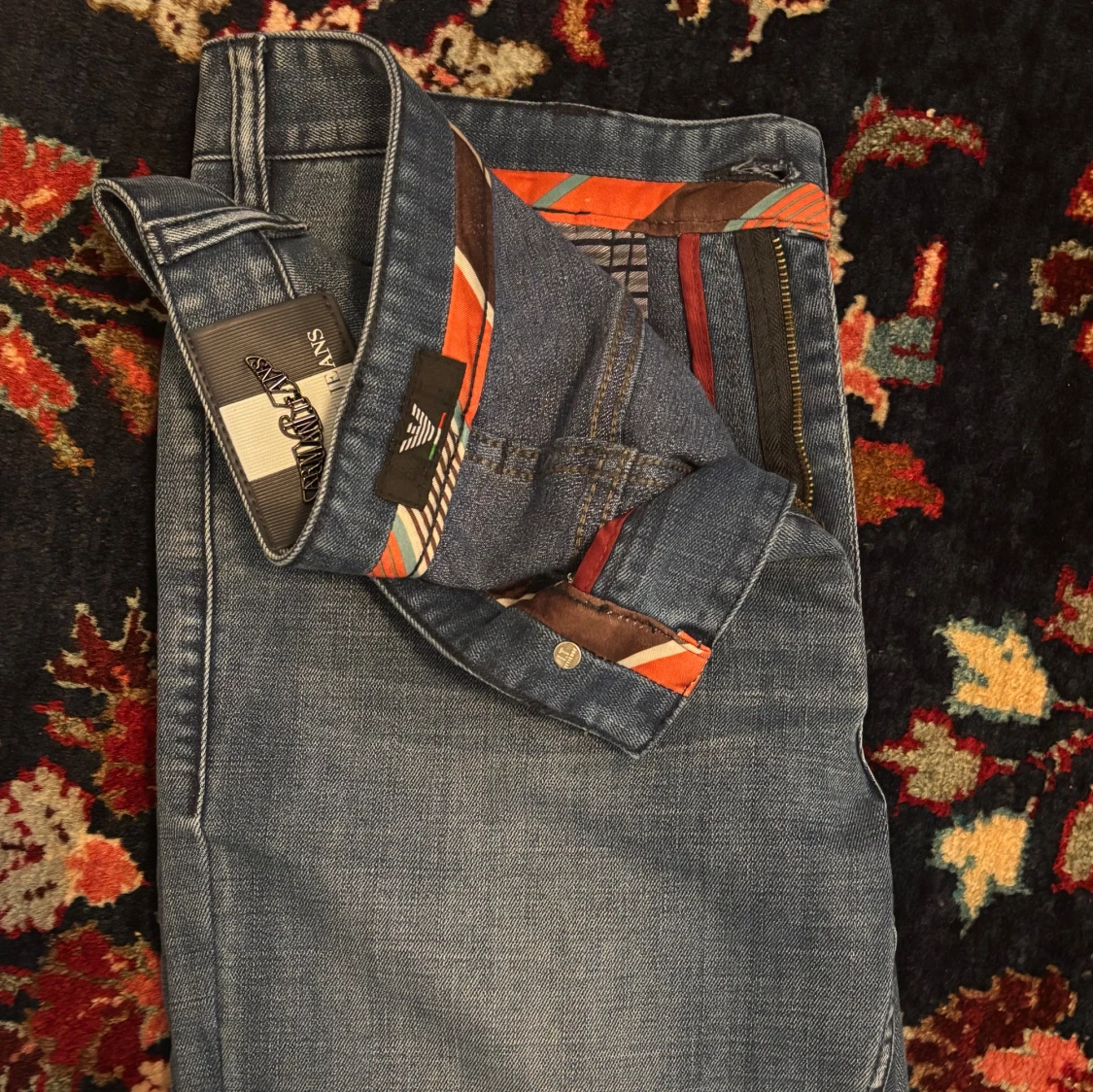 Armani Jeans slim fit blå denim - 1