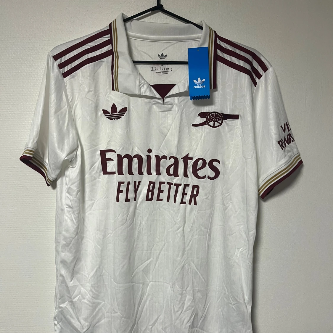 Vit Arsenal fotbollströja Adidas S