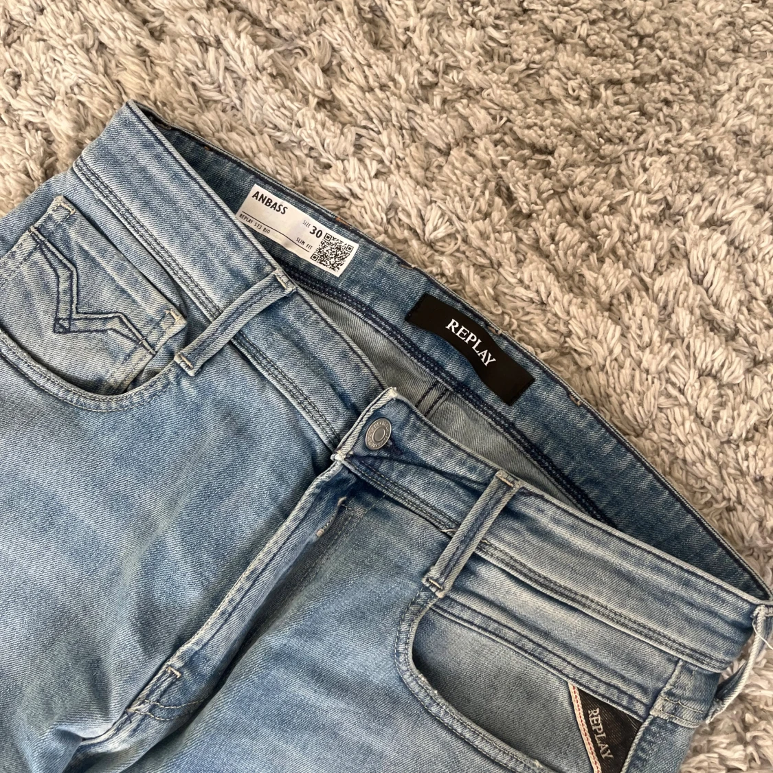 Replay Anbass ljusblå jeans - 1