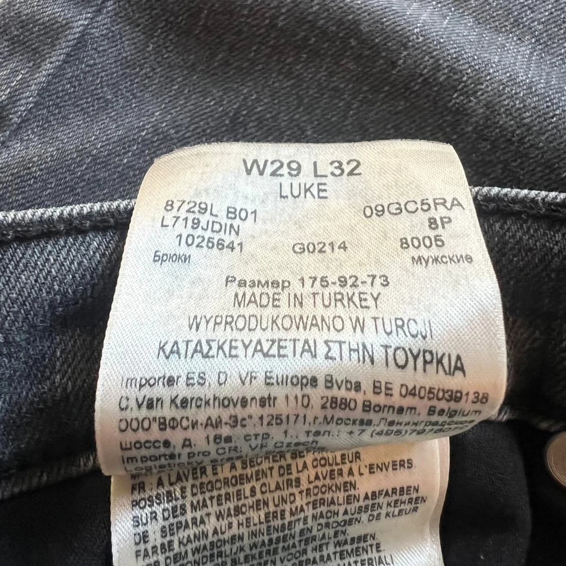 Svartgrå skinny jeans från Lee - 4