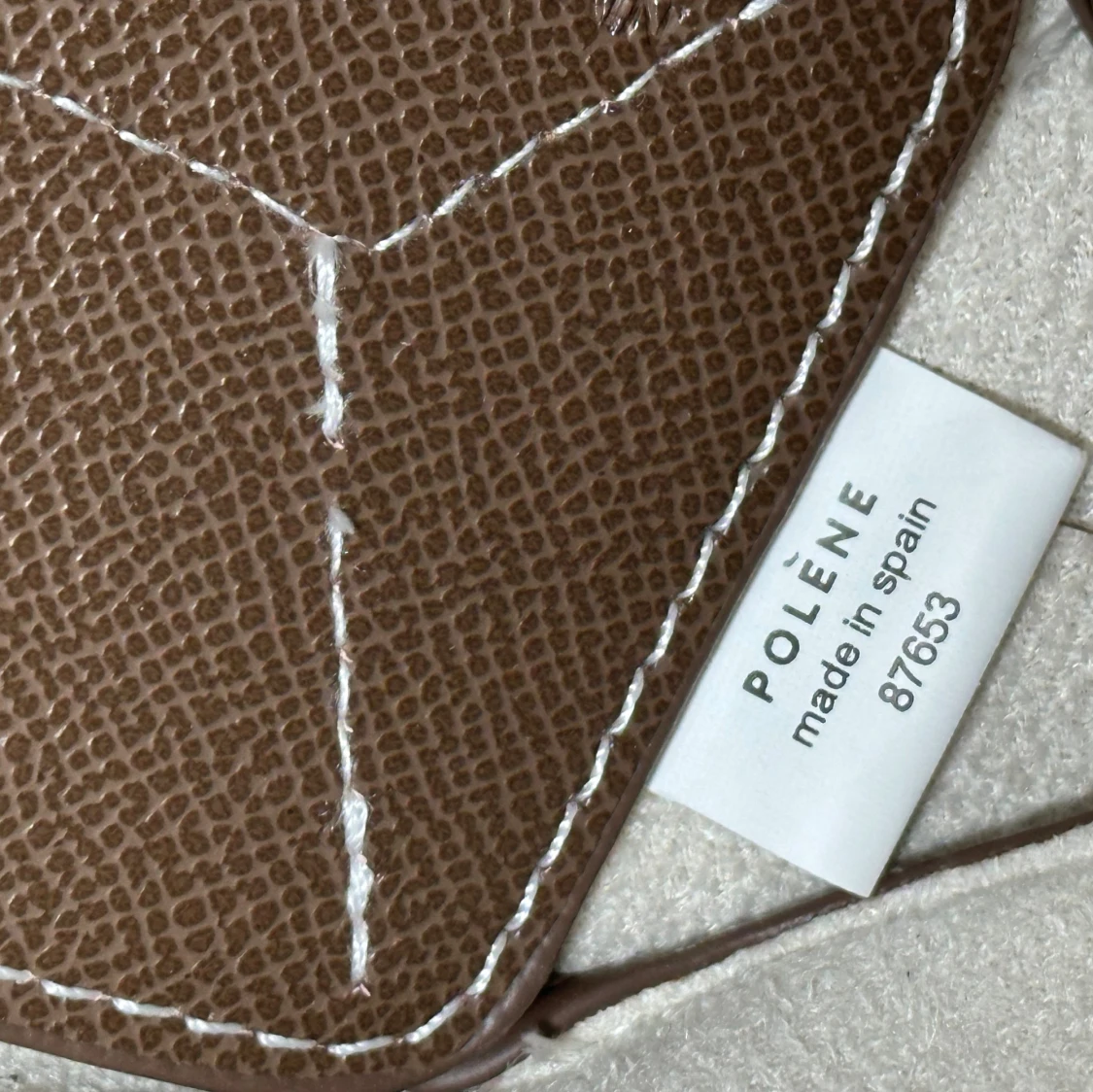 Brun handväska Polène Cyme Mini - 4