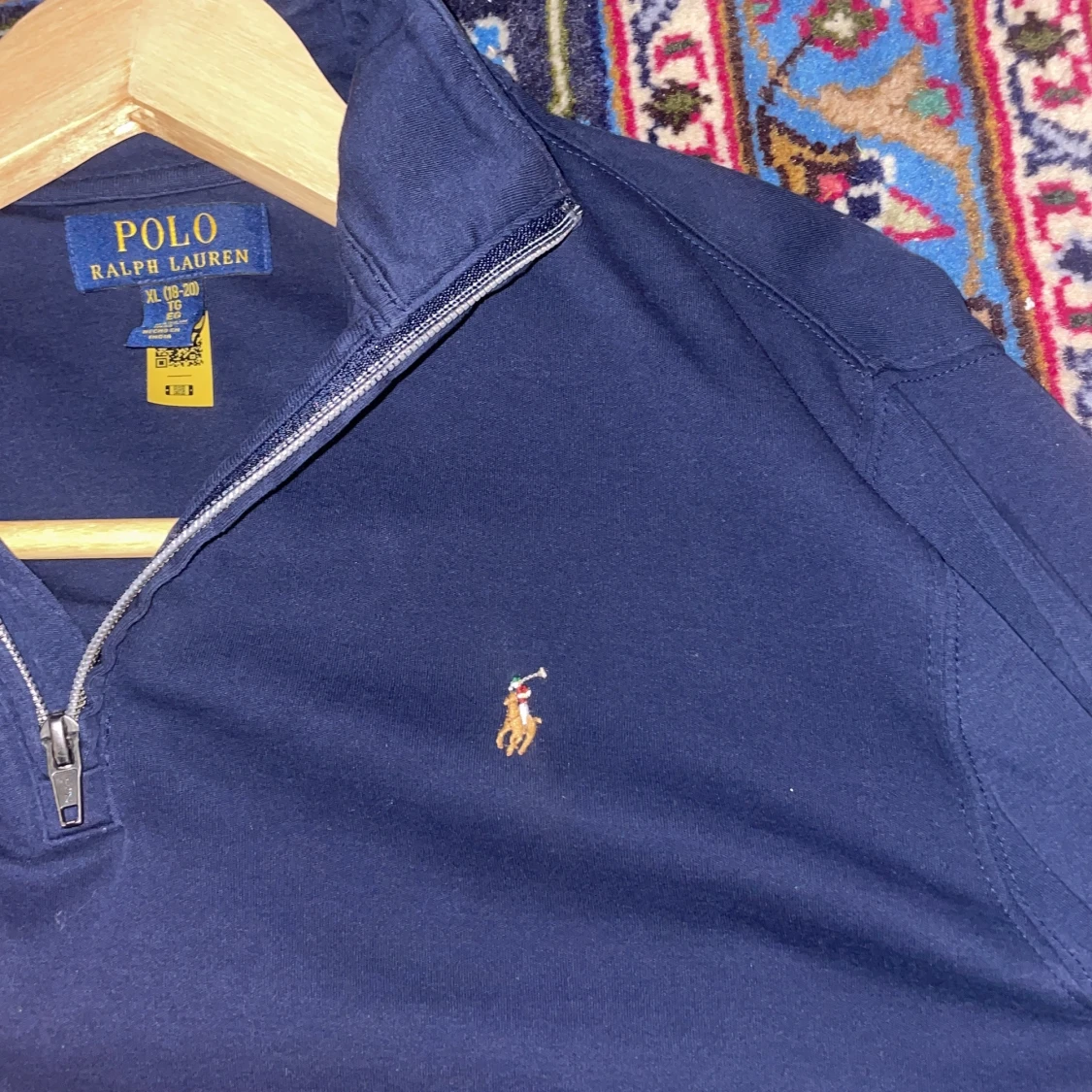 Marinblå half zip från Polo Ralph Lauren