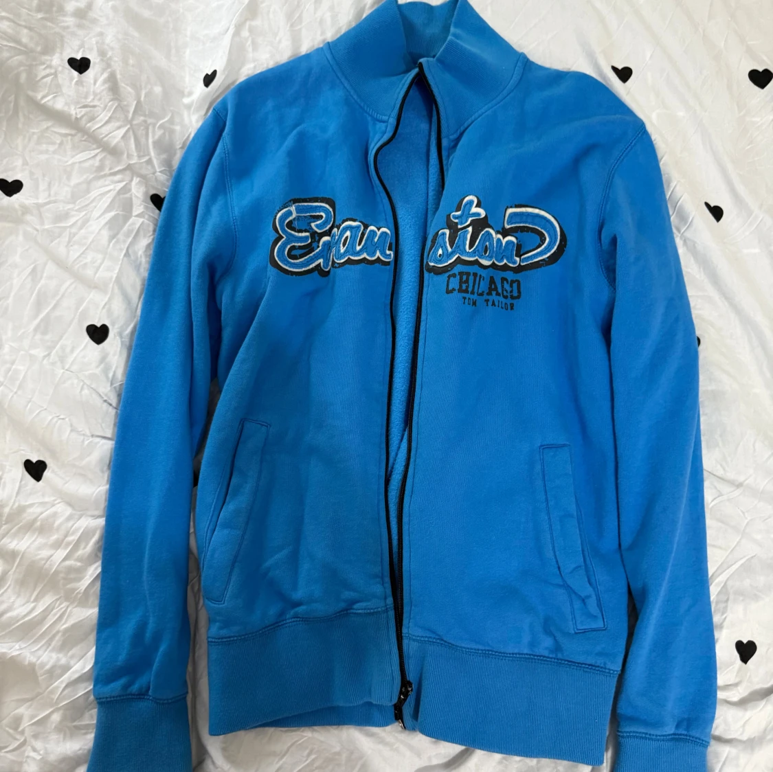 Blå ziptröja Tom Tailor Evanston