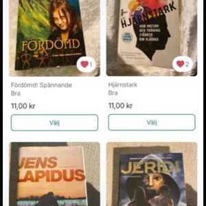 Fem böcker  - Fem böcker enligt bilder o överenskommelse. 