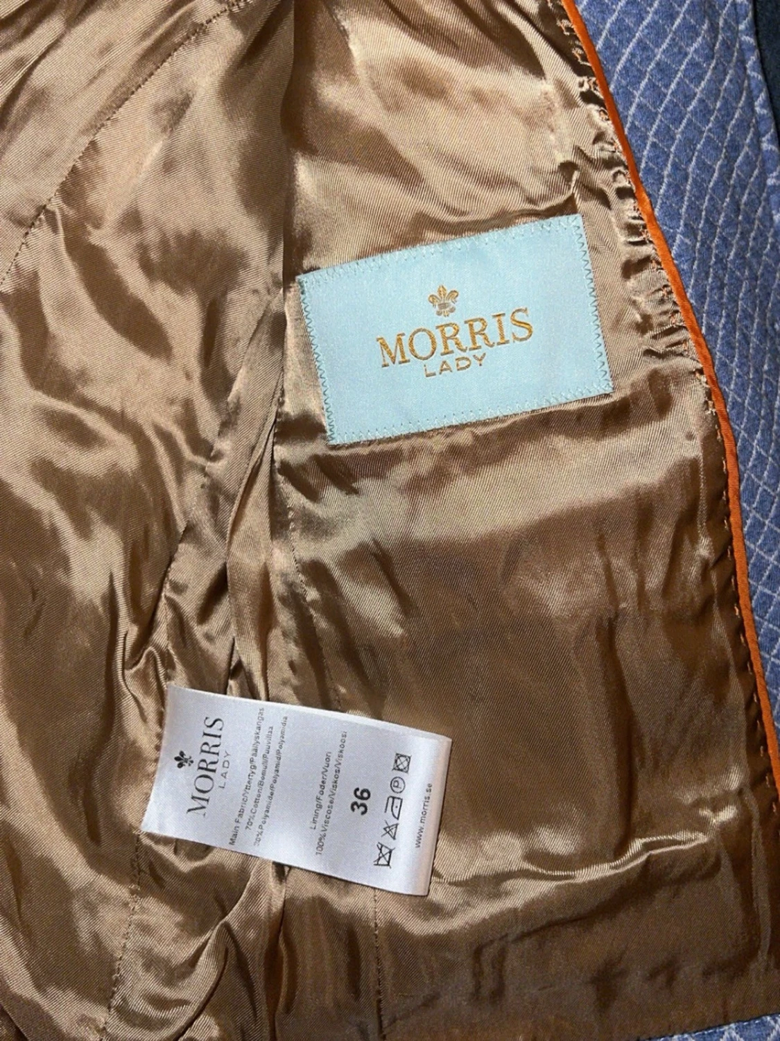 Blå rutig kavaj från Morris Lady - 4