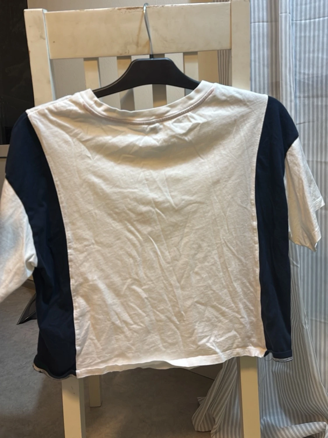 Vit och marinblå NYC t-shirt - 1