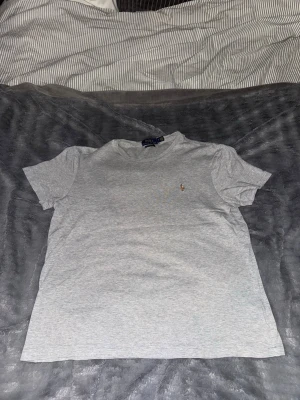 Grå Ralph Lauren T-Shirt  - Storlek M, custom slim fit.