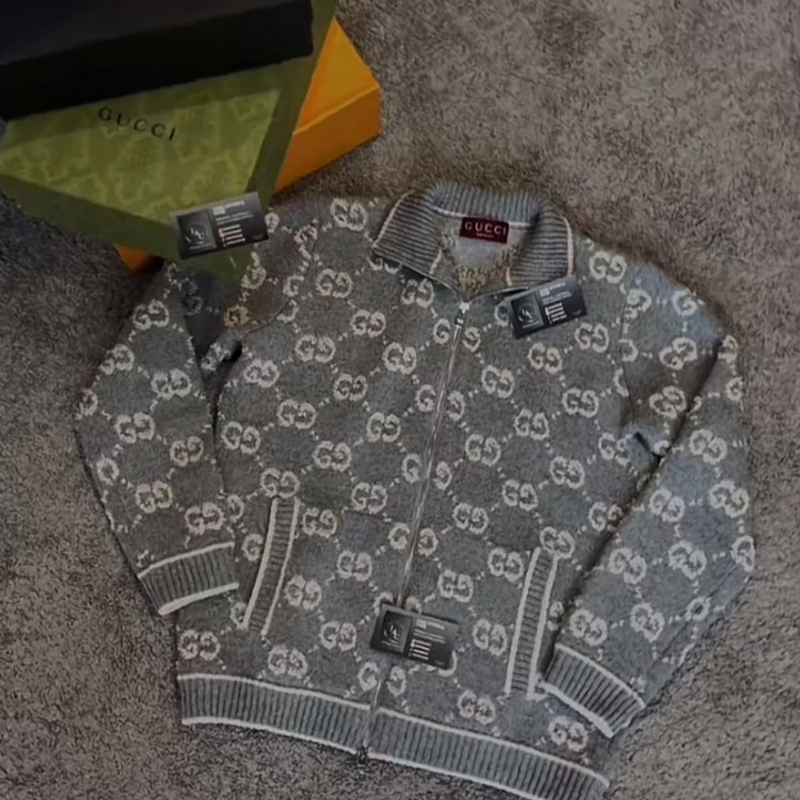 Gucci cardigan zip up hoodie
