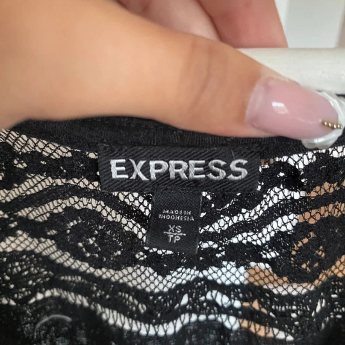 Svart spetsblus  - 2