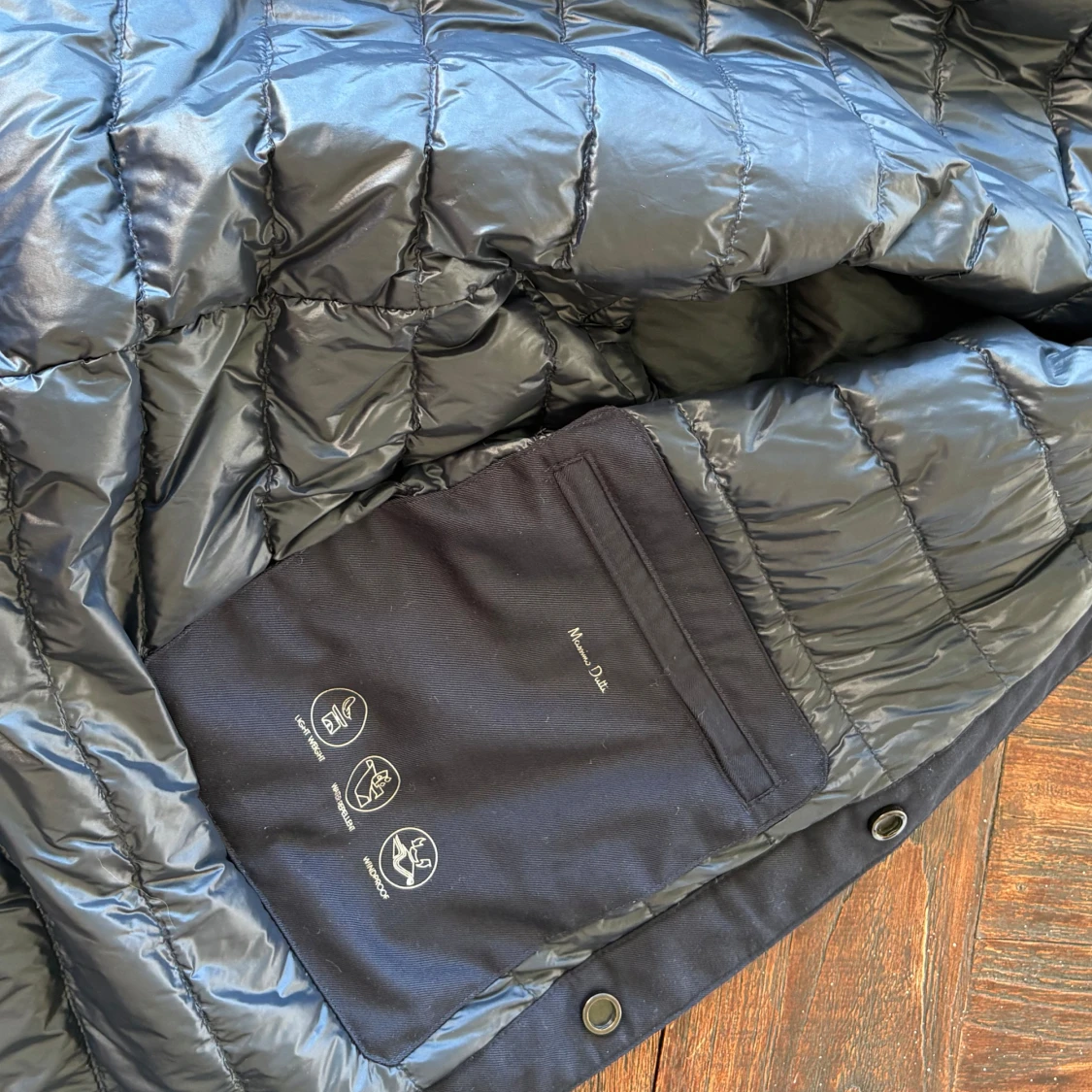 Mörkblå dunjacka från Massimo Dutti M - 2