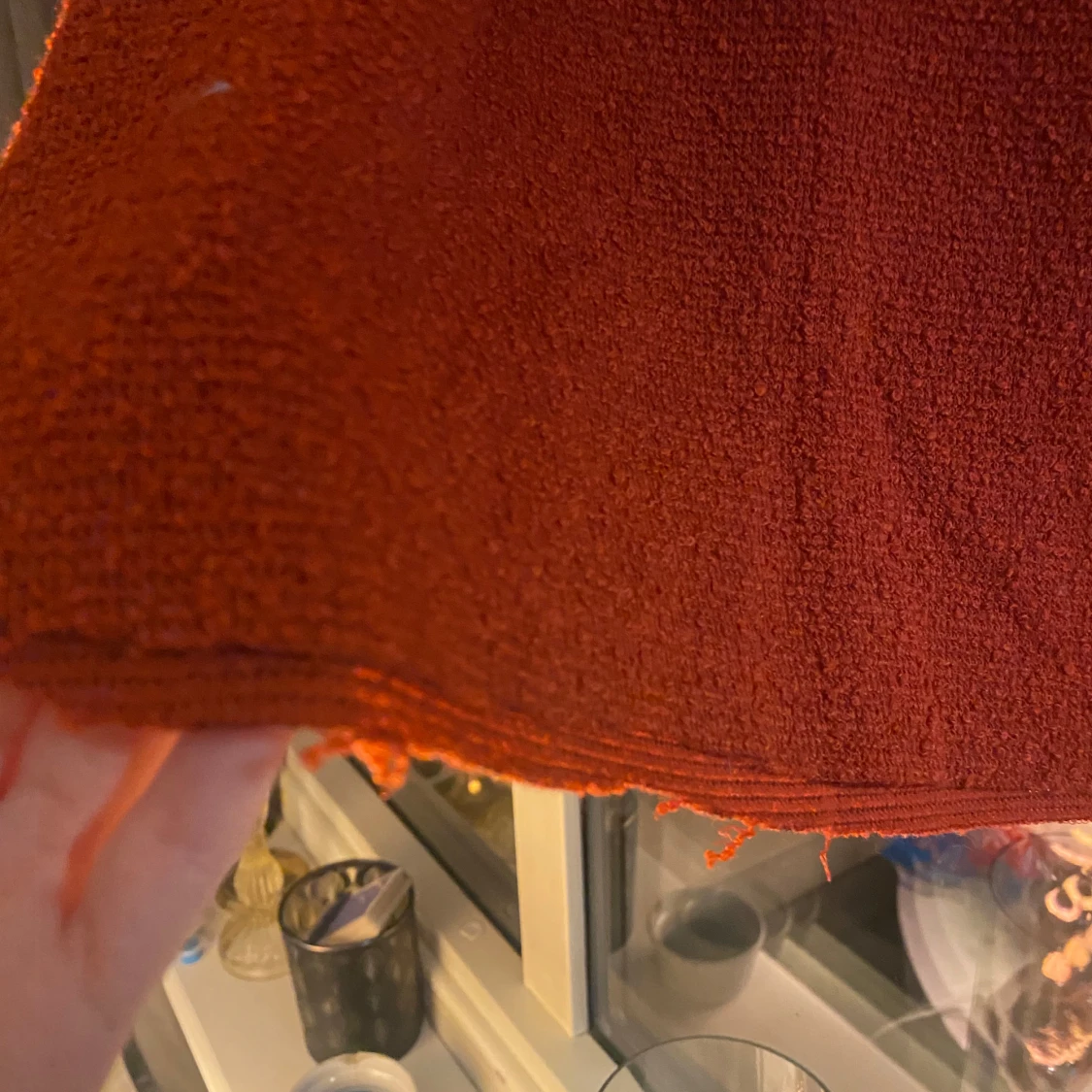 Rostfärgad ärmlös linnetopp - 1