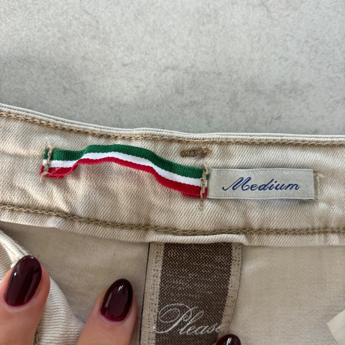 Beiga jeansbyxor från Please, medium - 1