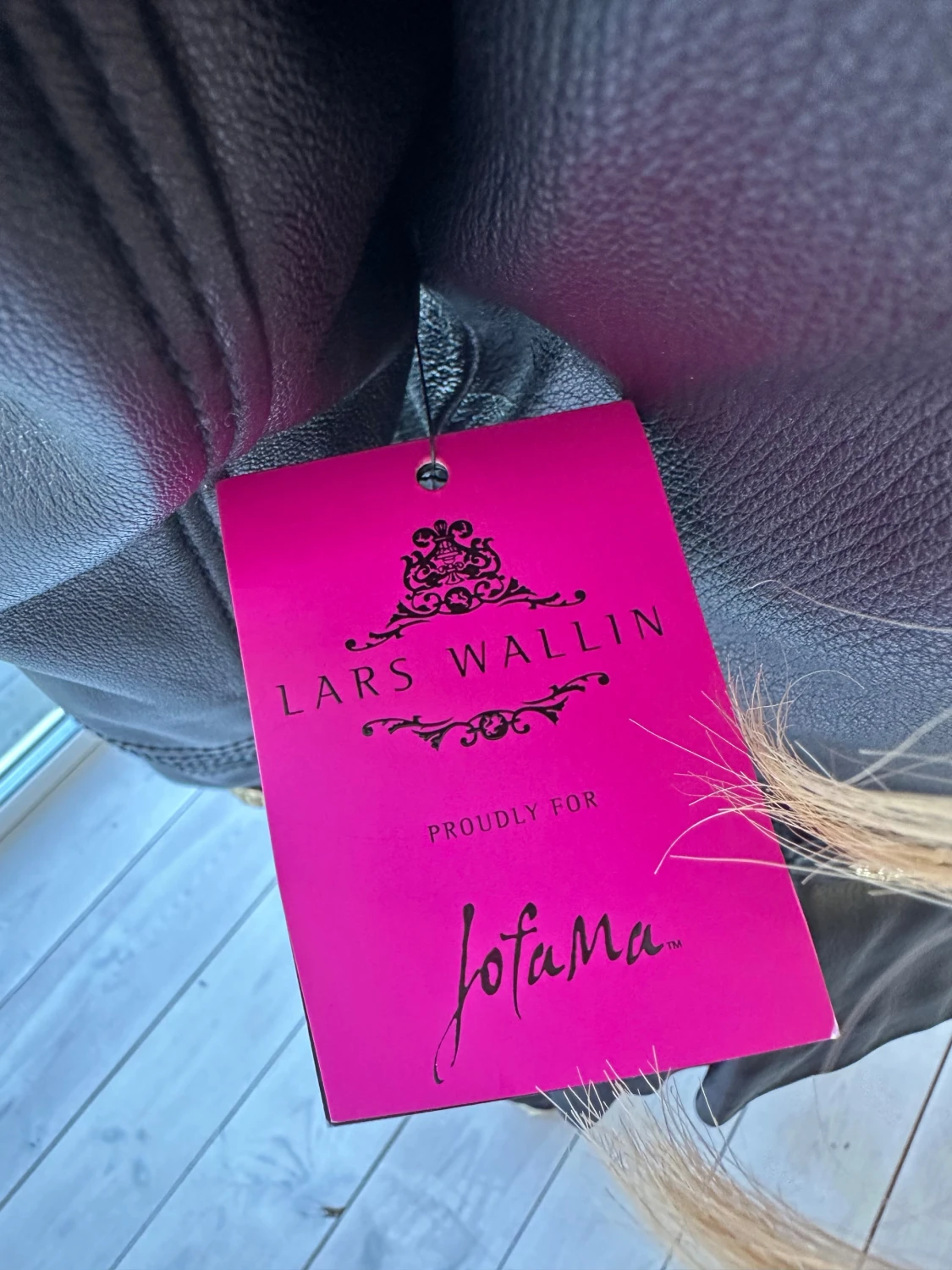 Svart skinnjacka Lars Wallin x Jofama - 3