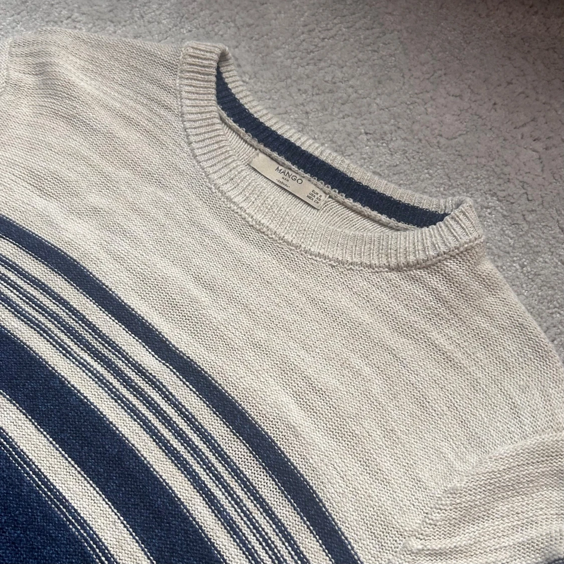 Randig stickad tröja | Mango - 1