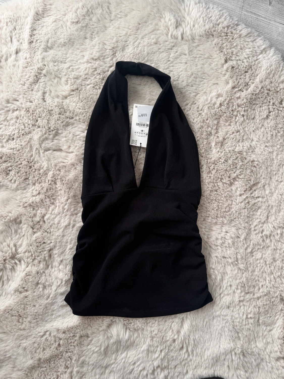 Svart halterneck topp från Zara - 1