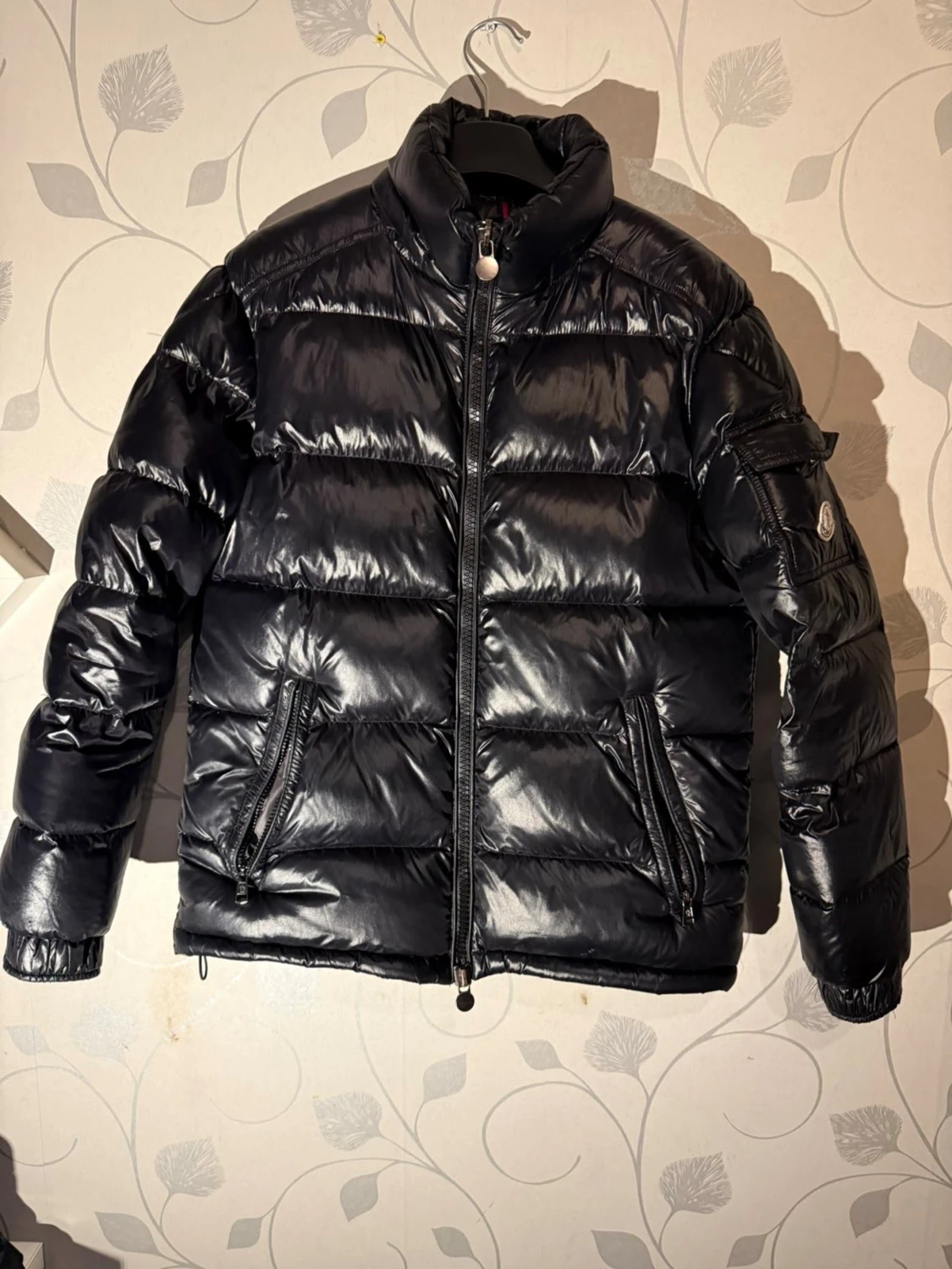 Svart Moncler pufferjacka herr