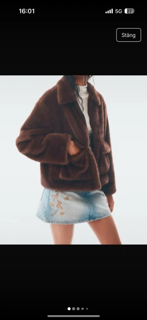 Brun pälsjacka från H&M, storlek M - Säljer en brun pälsjacka från H&M i storlek M. Jackan har en oversized passform, bred krage och stora fickor framtill. Materialet är mjuk syntetpäls och jackan stängs med dragkedja. Perfekt för dig som vill ha en mysig och trendig look.